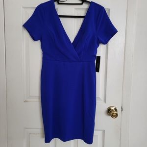 NEW- Short sleeve bodycon mini dress - Cobalt Blue-Lulus